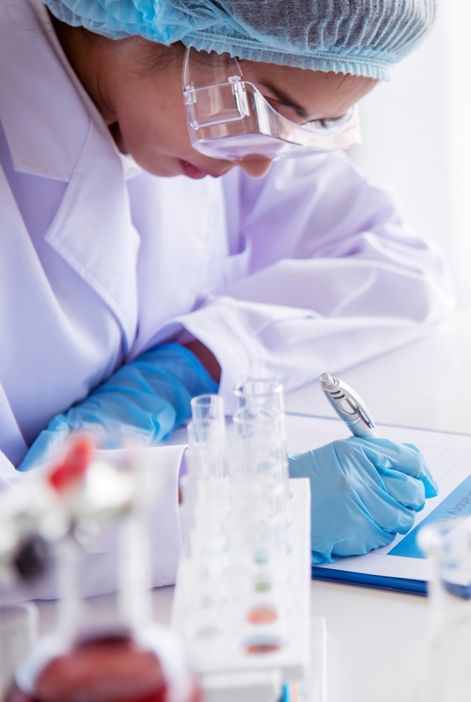 laboratory scientists working